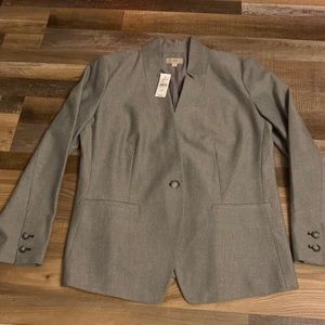 Nwt black and whit Loft suit jacket size 14